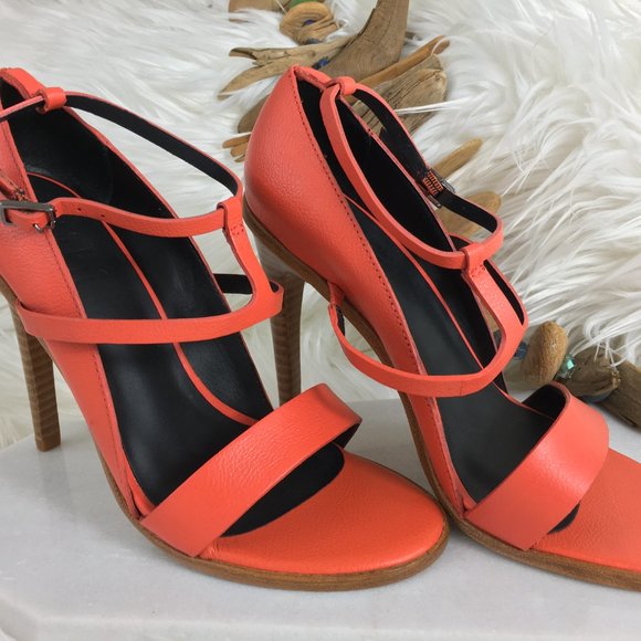 🤍 nwot tibi anouk coral strappy sandal heels - Picture 5 of 7
